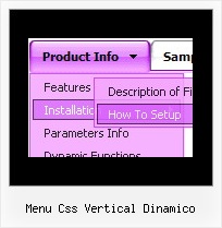 Menu Css Vertical Dinamico Javascript Absolute Positioning Popup