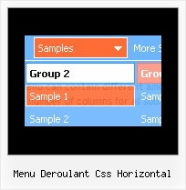 Menu Deroulant Css Horizontal Html Table