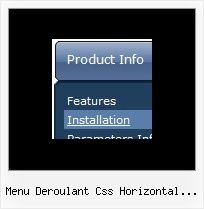 Menu Deroulant Css Horizontal Frames Transparent Menu Rollover