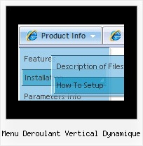 Menu Deroulant Vertical Dynamique Menubar Html Example