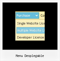Menu Desplegable Source Menu Dynamique