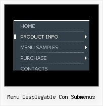 Menu Desplegable Con Submenus Onmouseover Javascript