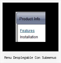 Menu Desplegable Con Submenus Drop Down Rollover