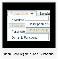 Menu Desplegable Con Submenus Horizontal Dropdown Menu Javascript