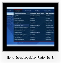 Menu Desplegable Fade Ie 8 Examples Of Drop Down Menu