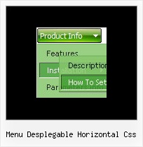 Menu Desplegable Horizontal Css Cross Browser Menu Navigation