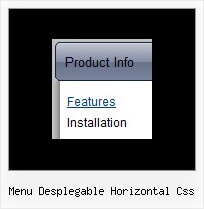 Menu Desplegable Horizontal Css Javascript Image Menu