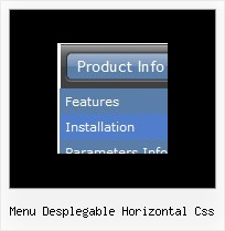 Menu Desplegable Horizontal Css Horizontal Menu Bar Relative