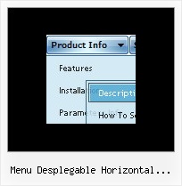Menu Desplegable Horizontal Javascript Drop Down Menu Mouseover