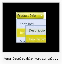 Menu Desplegable Horizontal Javascript Javascript Layers