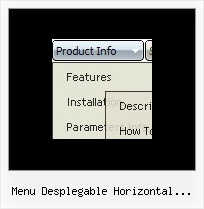 Menu Desplegable Horizontal Javascript Menu System