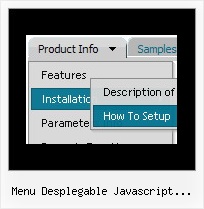 Menu Desplegable Javascript Horizontal Con Transparencia Dhtml Menu Generator