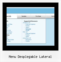 Menu Desplegable Lateral Ejemplos Javascript