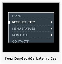 Menu Desplegable Lateral Css Menu Pour Site
