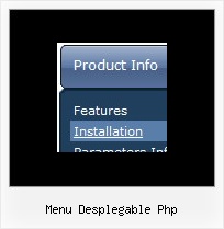 Menu Desplegable Php Javascript Collapse Menu Example