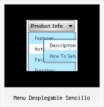 Menu Desplegable Sencillo Simple Menu