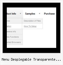 Menu Desplegable Transparente Javascript Vertical Javascript Mouseover Fade In