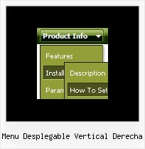 Menu Desplegable Vertical Derecha Menu Scroll