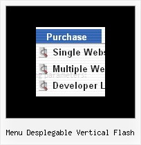 Menu Desplegable Vertical Flash Cascading Menus