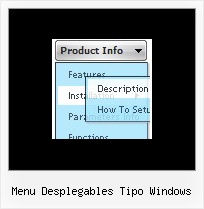 Menu Desplegables Tipo Windows Web Menu Javascript