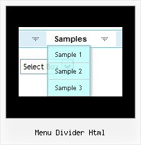 Menu Divider Html Script Pull Down Menu Across Frames