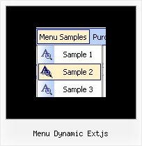 Menu Dynamic Extjs Menu Popup Em Javascript