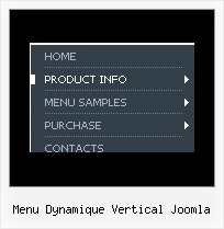 Menu Dynamique Vertical Joomla Sample Menu Bar Example
