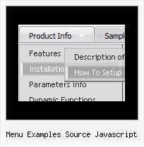 Menu Examples Source Javascript Vertical Menu Templates