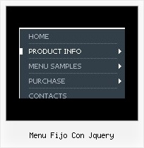 Menu Fijo Con Jquery Css Menu Drop Down Vertical