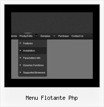 Menu Flotante Php Mouse Over Examples