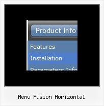 Menu Fusion Horizontal Javascript Menu Right Click
