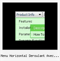 Menu Horizontal Deroulant Avec Images Html Javascript Top Navigational Bar