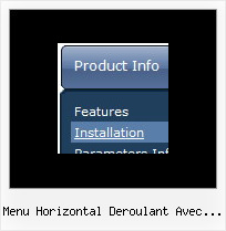 Menu Horizontal Deroulant Avec Images Menu Example Javascript