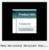 Menu Horizontal Deroulant Avec Images Dhtml And Menu