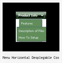 Menu Horizontal Desplegable Css Dhtml Sliding