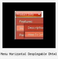 Menu Horizontal Desplegable Dhtml Menu Dhtml En Images