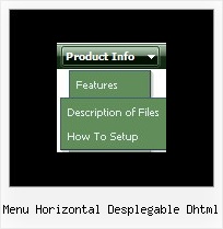 Menu Horizontal Desplegable Dhtml Menu Dynamique En Javascript