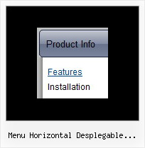 Menu Horizontal Desplegable Javascript Con Submenu Scroll Menu Web