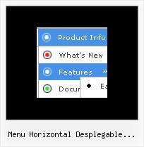 Menu Horizontal Desplegable Javascript Con Submenu Collapsing Arrows