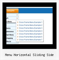 Menu Horizontal Sliding Side Javascript Moving Menu Tutorial