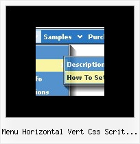 Menu Horizontal Vert Css Scrit Exemple Css Collapsible Menu