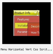 Menu Horizontal Vert Css Scrit Exemple Javascript Right Click Menu