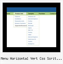 Menu Horizontal Vert Css Scrit Exemple Html Javascript Slide In Menu Frame