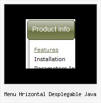 Menu Hrizontal Desplegable Java Menu Frames Layers
