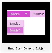 Menu Item Dynamic Extjs Tab Bar Html Example