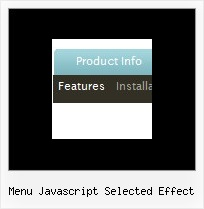 Menu Javascript Selected Effect Dropdown Java Menu