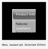 Menu Javascript Selected Effect Web Menu Tab