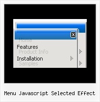 Menu Javascript Selected Effect Drag Down Menu Html
