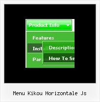 Menu Kikou Horizontale Js Menus For Web