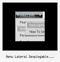 Menu Lateral Desplegable Javascript Drop Menu Java